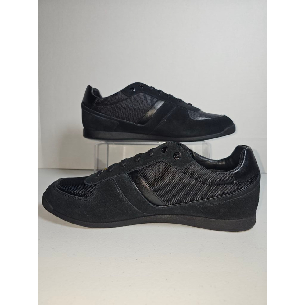 Boss Hugo Boss Men's Maze Suede Sneakers - Black - Size 12 - Picture 2 of 10